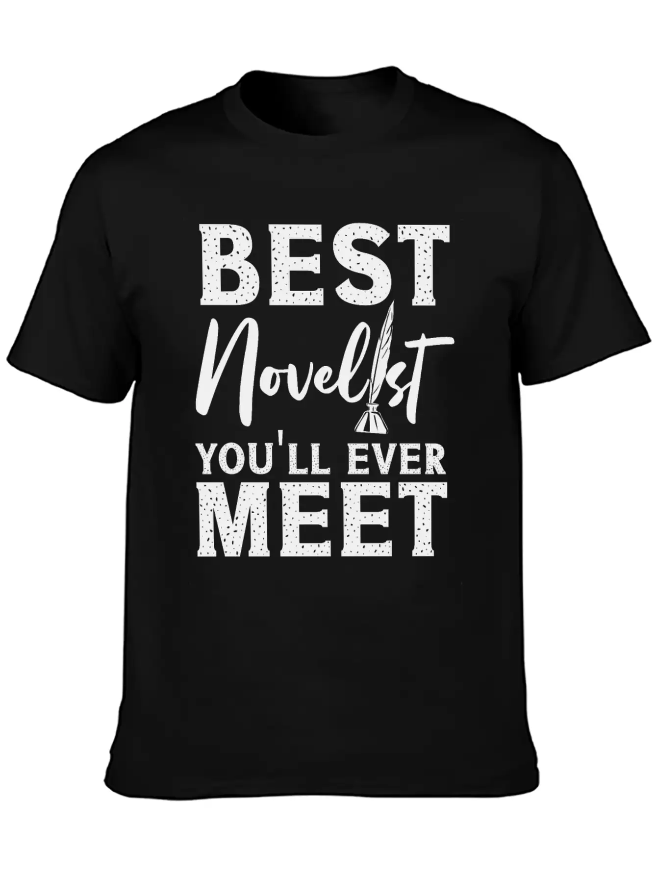 Writing Quill Novel Writer & Unisex Casual T-Shirt – Clean Design For Daily Comfort