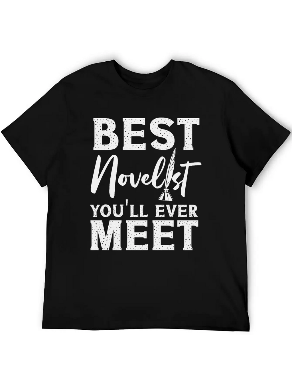 Writing Quill Novel Writer & Unisex Casual T-Shirt – Clean Design For Daily Comfort