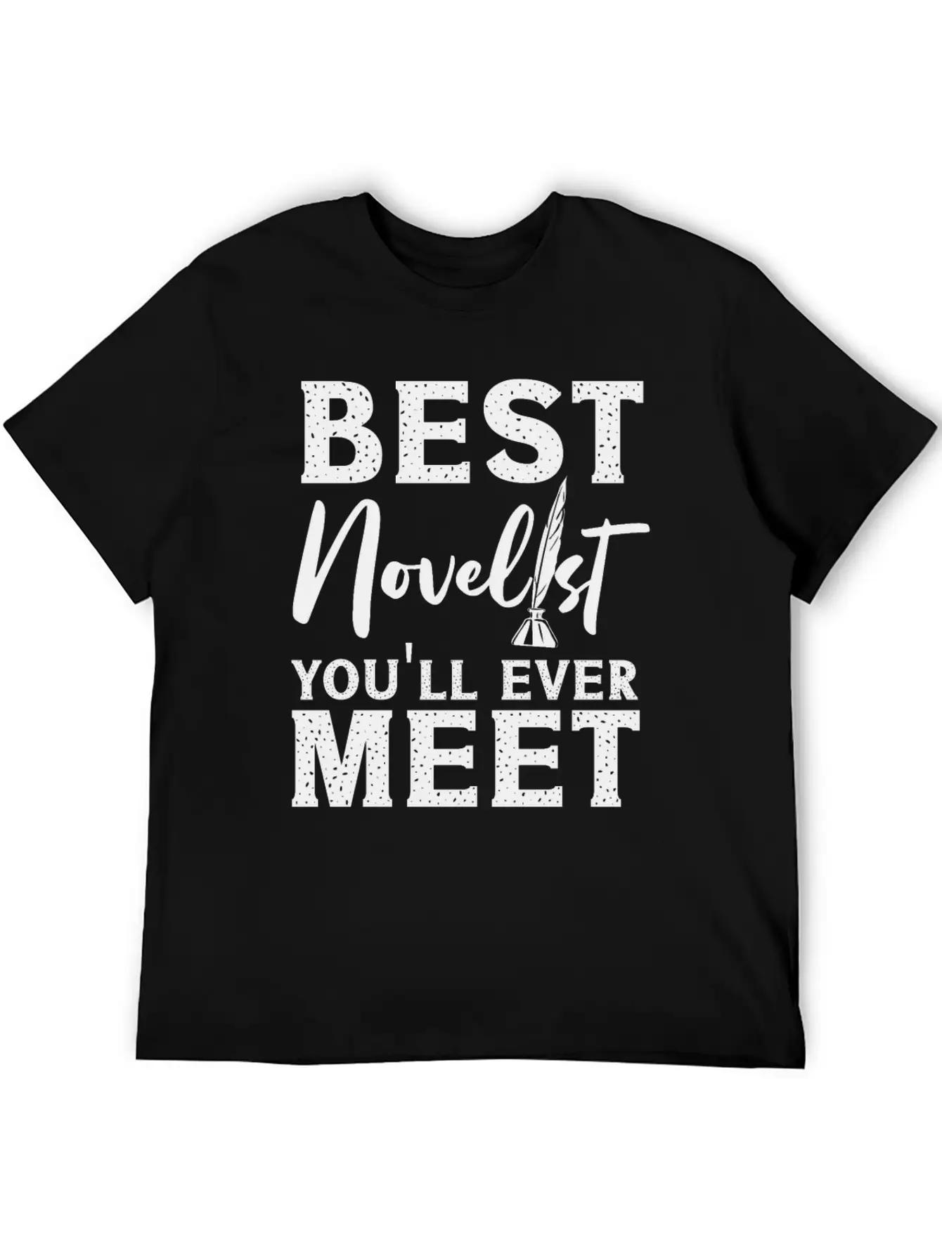 Writing Quill Novel Writer & Unisex Casual T-Shirt – Clean Design For Daily Comfort