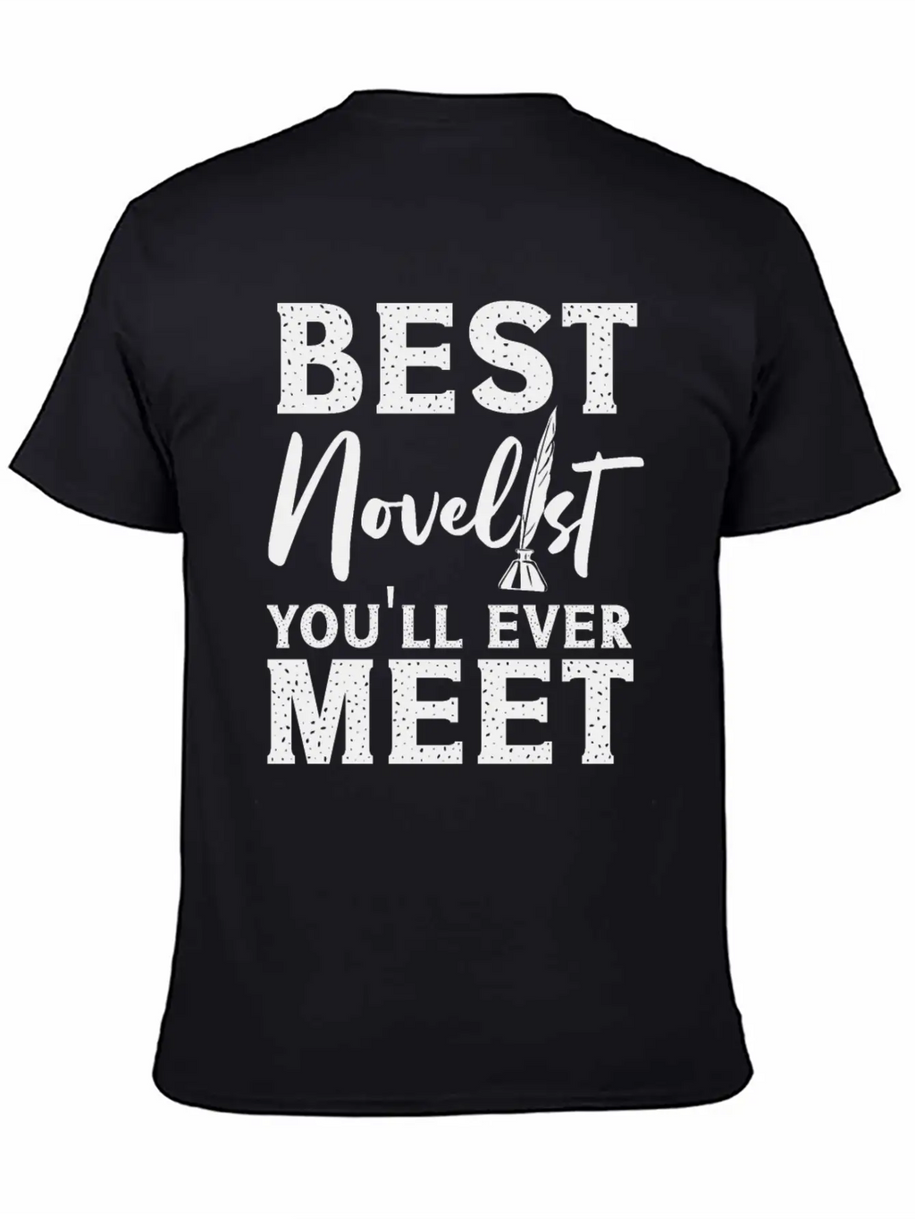 Writing Quill Novel Writer & Unisex Casual T-Shirt – Clean Design For Daily Comfort