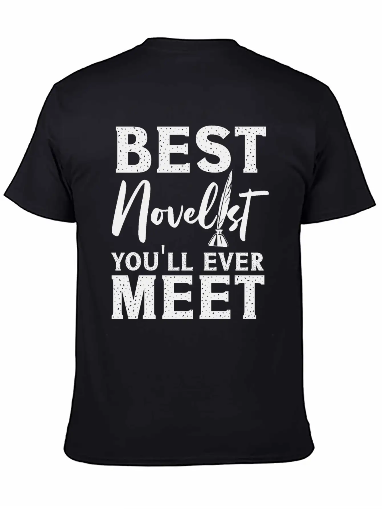 Writing Quill Novel Writer & Unisex Casual T-Shirt – Clean Design For Daily Comfort