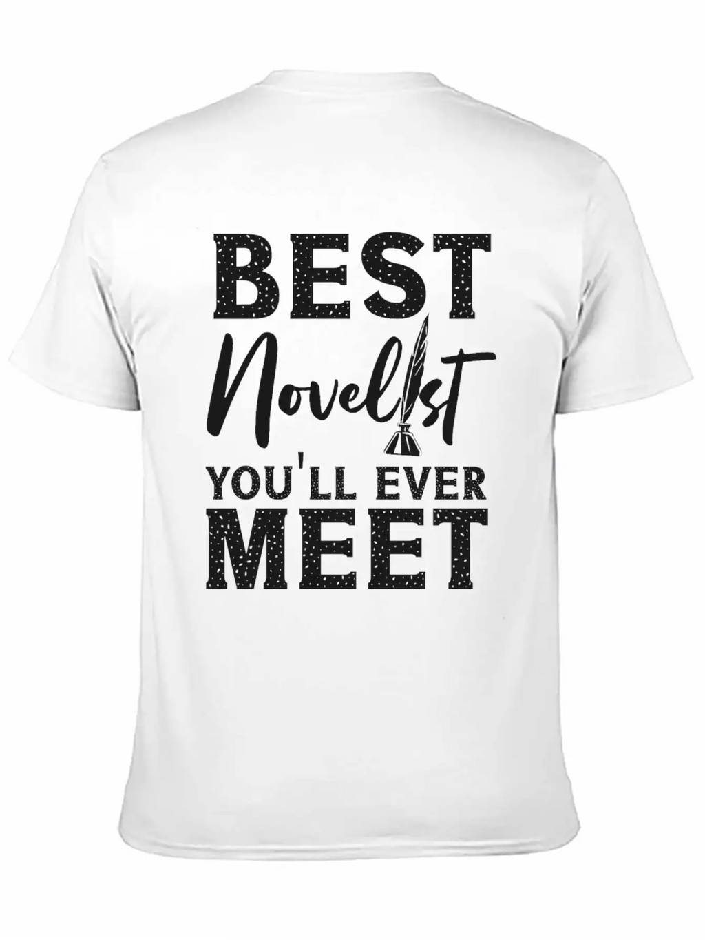 Writing Quill Novel Writer & Unisex Casual T-Shirt – Clean Design For Daily Comfort