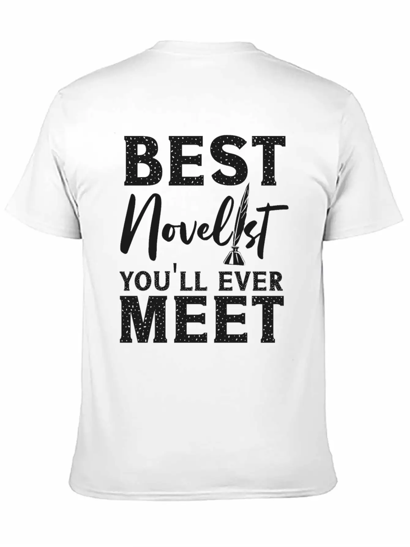 Writing Quill Novel Writer & Unisex Casual T-Shirt – Clean Design For Daily Comfort