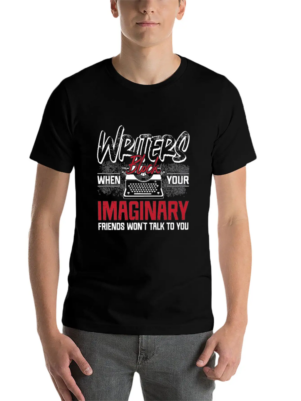 Writing Writers Block When Your Publisher Novelist Essential Cotton Tee For Daily Outfits – Unisex Style