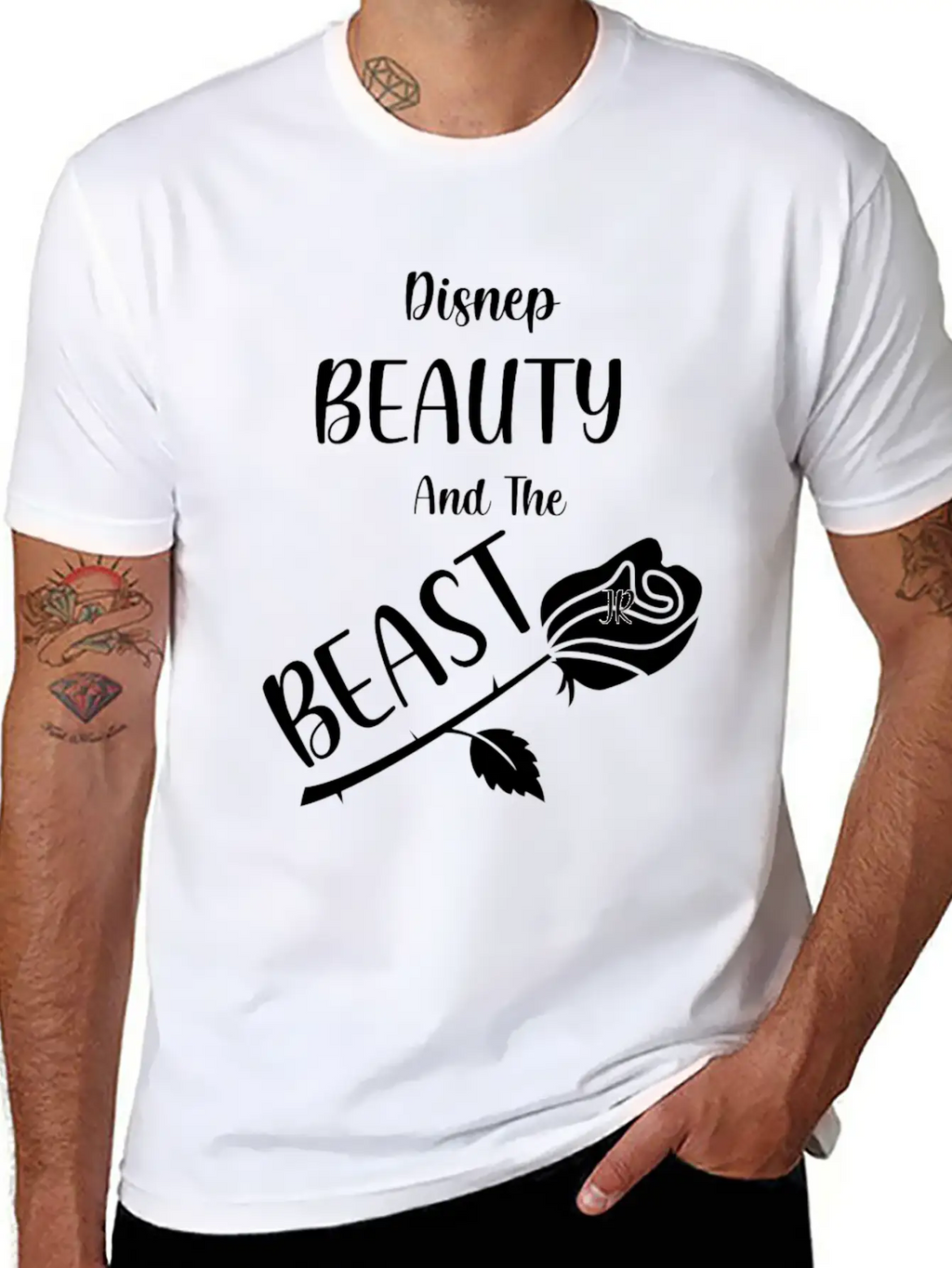 Wrt Beauty And The Beast Relaxed Everyday Tee – Lightweight And Durable Cotton