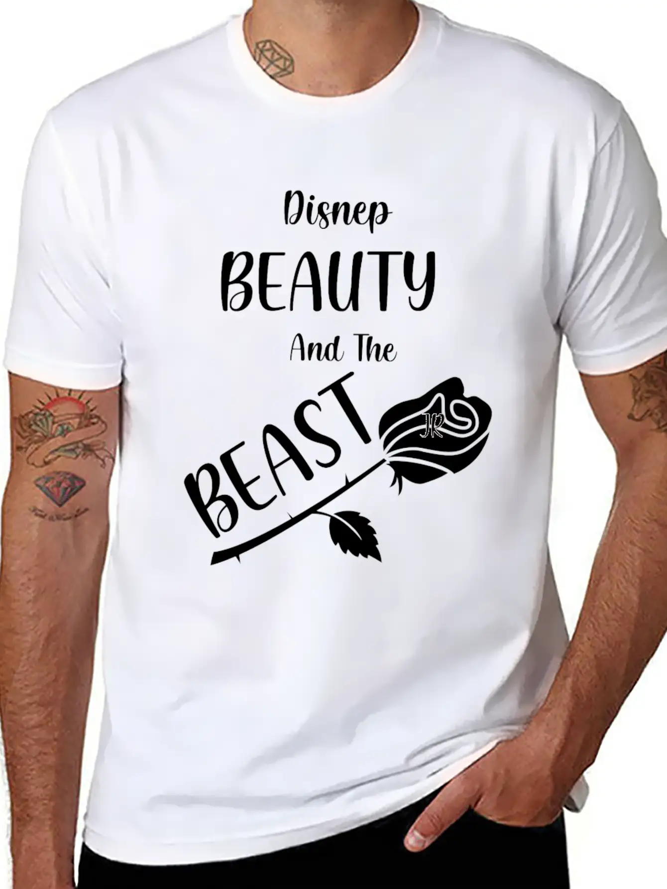 Wrt Beauty And The Beast Relaxed Everyday Tee – Lightweight And Durable Cotton
