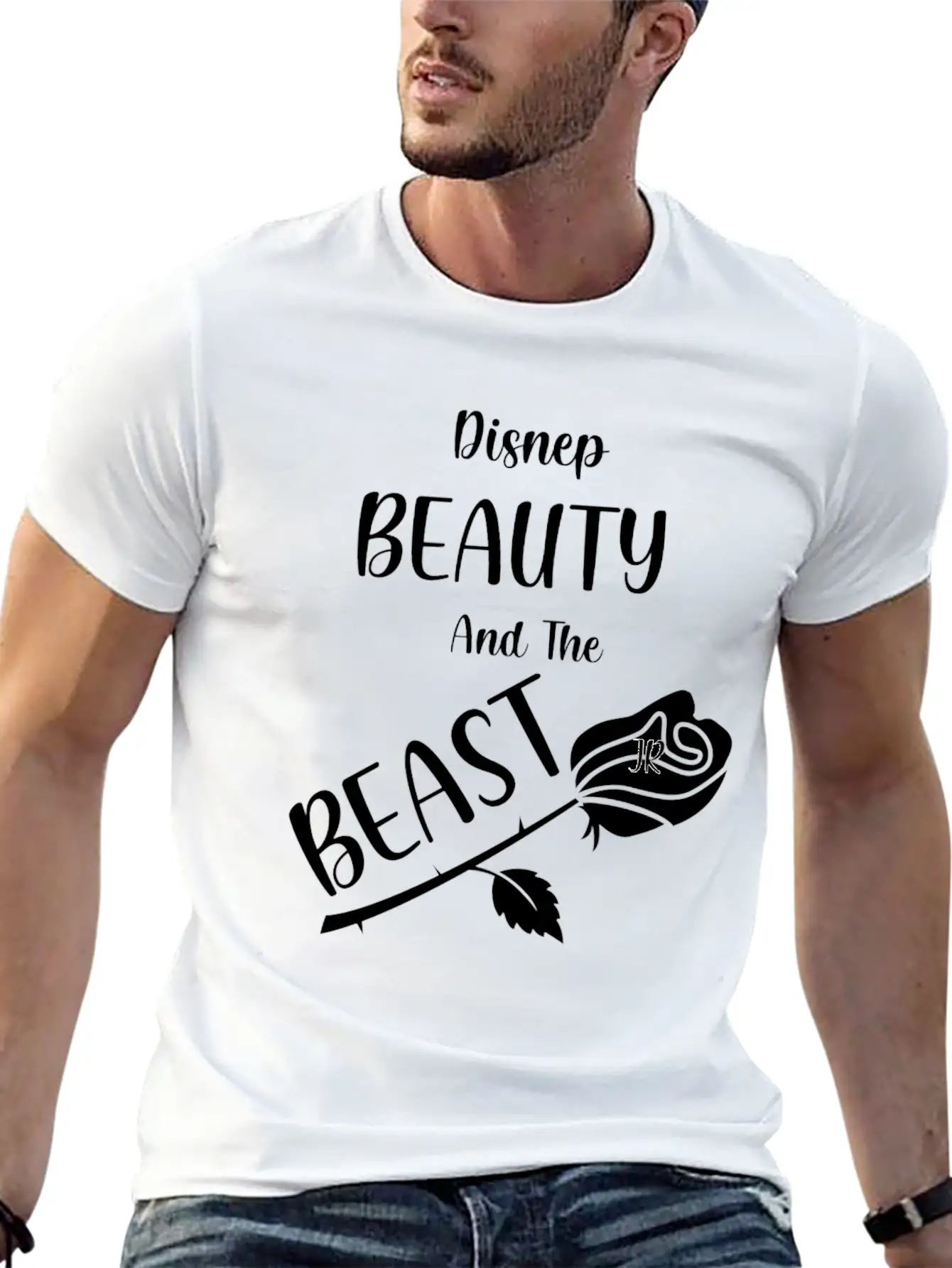 Wrt Beauty And The Beast Relaxed Everyday Tee – Lightweight And Durable Cotton