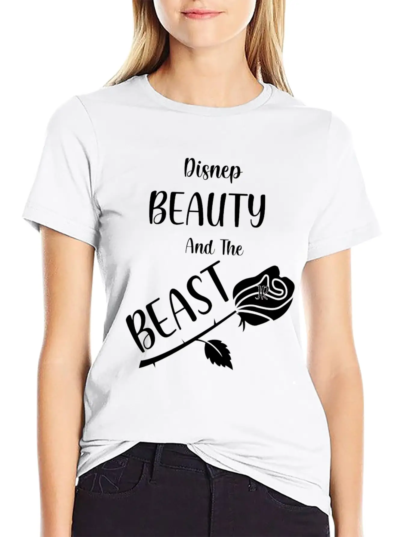 Wrt Beauty And The Beast Relaxed Everyday Tee – Lightweight And Durable Cotton