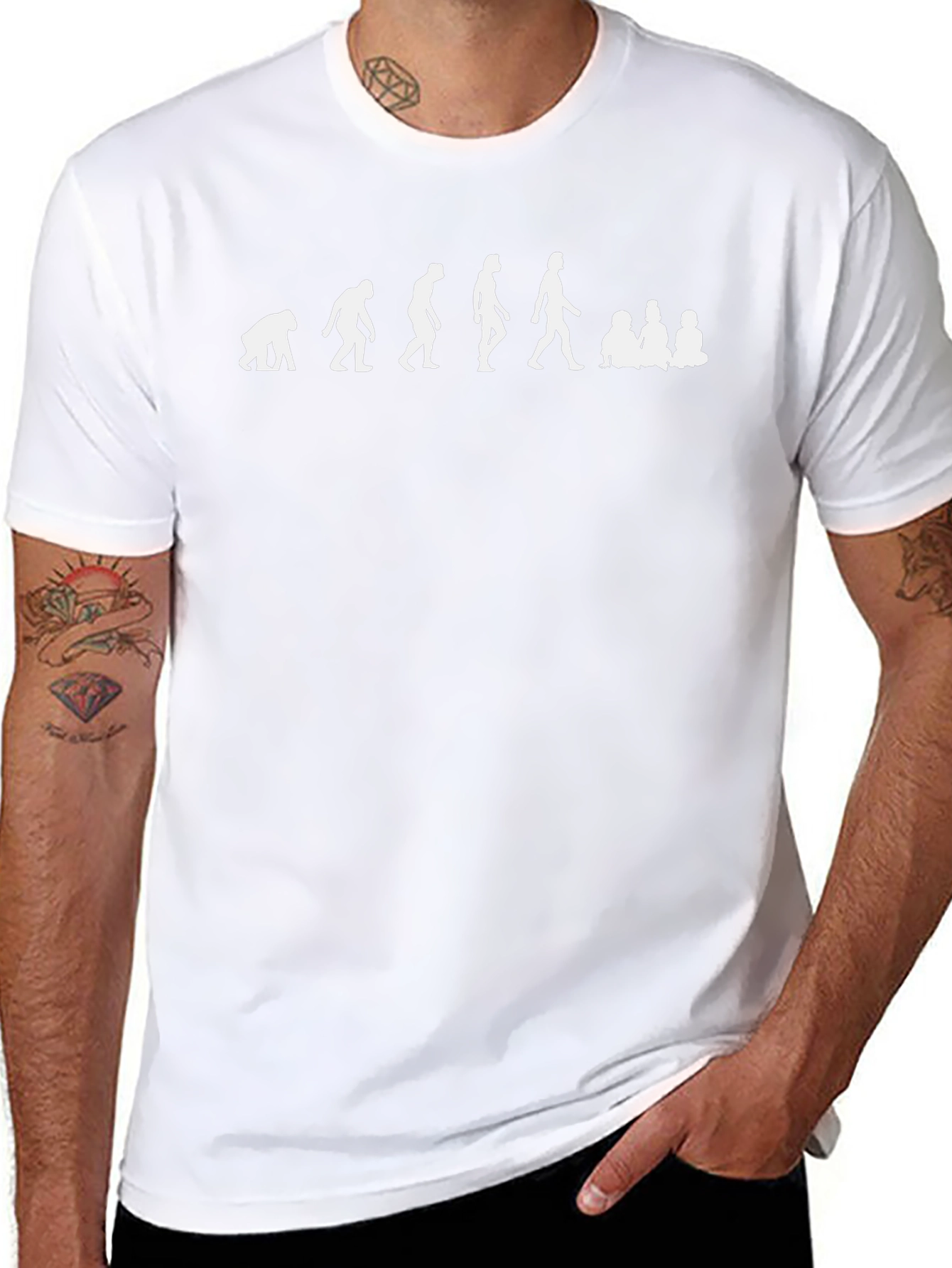 Evolution to Parenthood Black T-Shirt