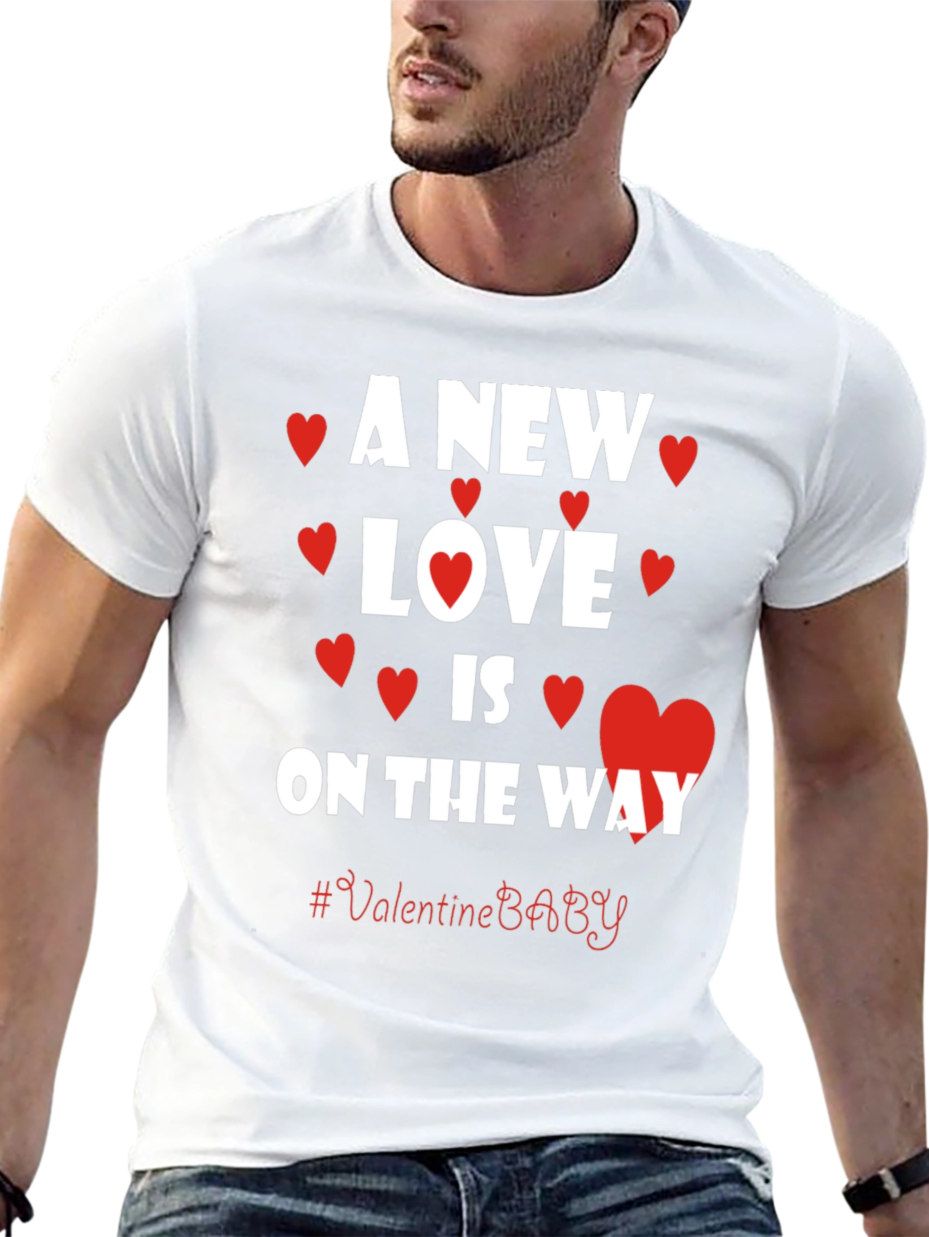 A New Love is on The Way Valentines Baby T-Shirt