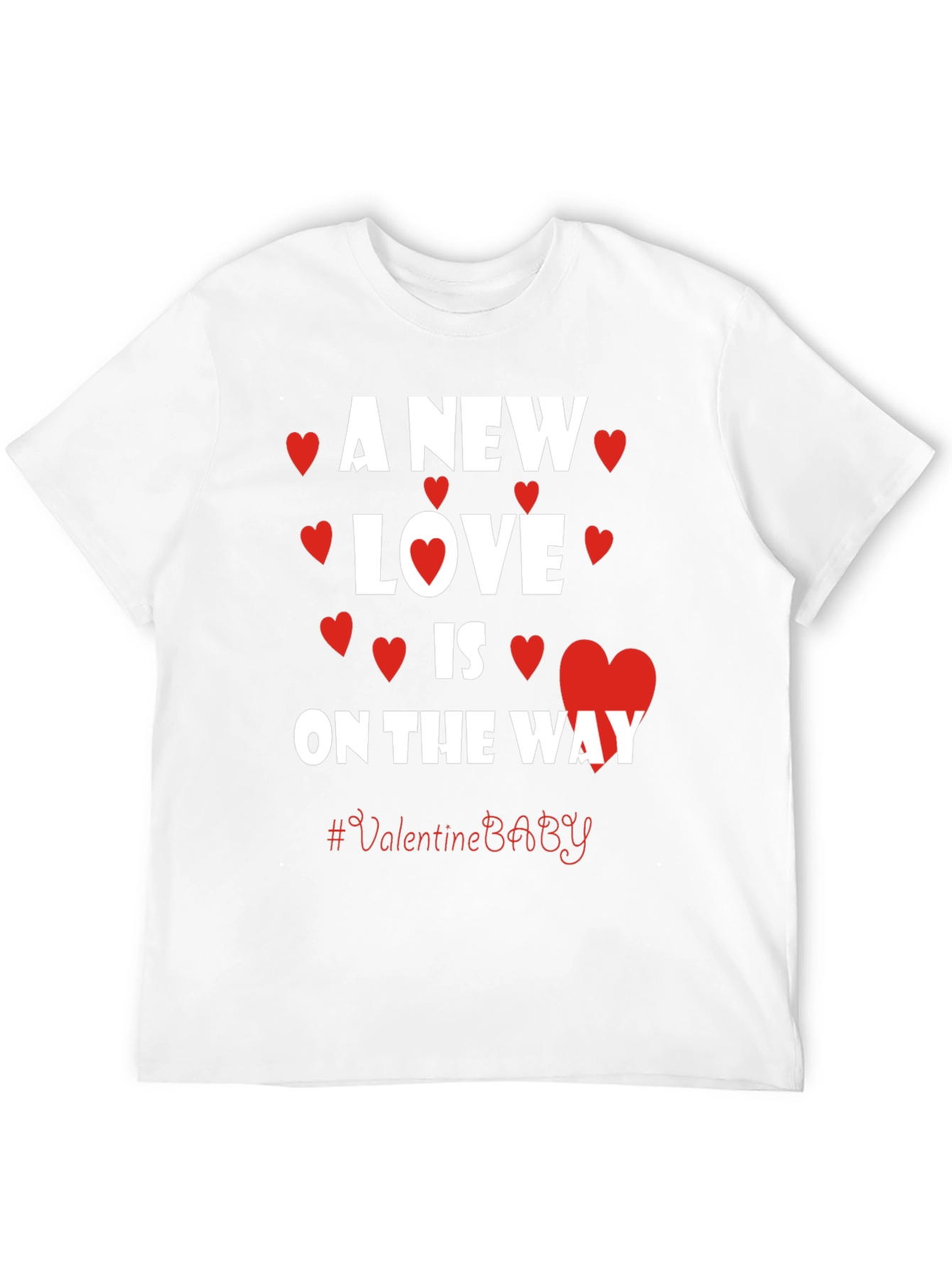A New Love is on The Way Valentines Baby T-Shirt