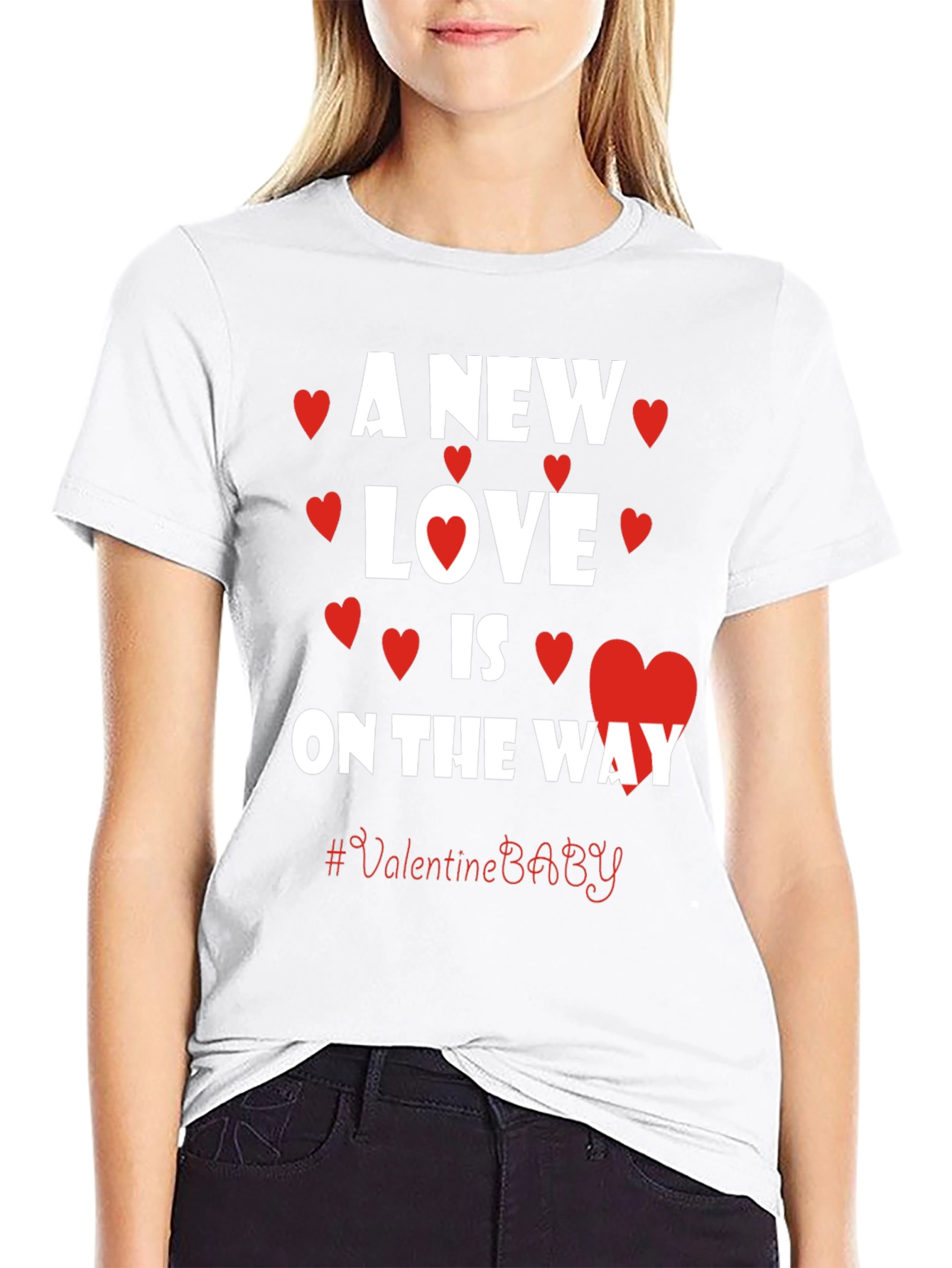 A New Love is on The Way Valentines Baby T-Shirt