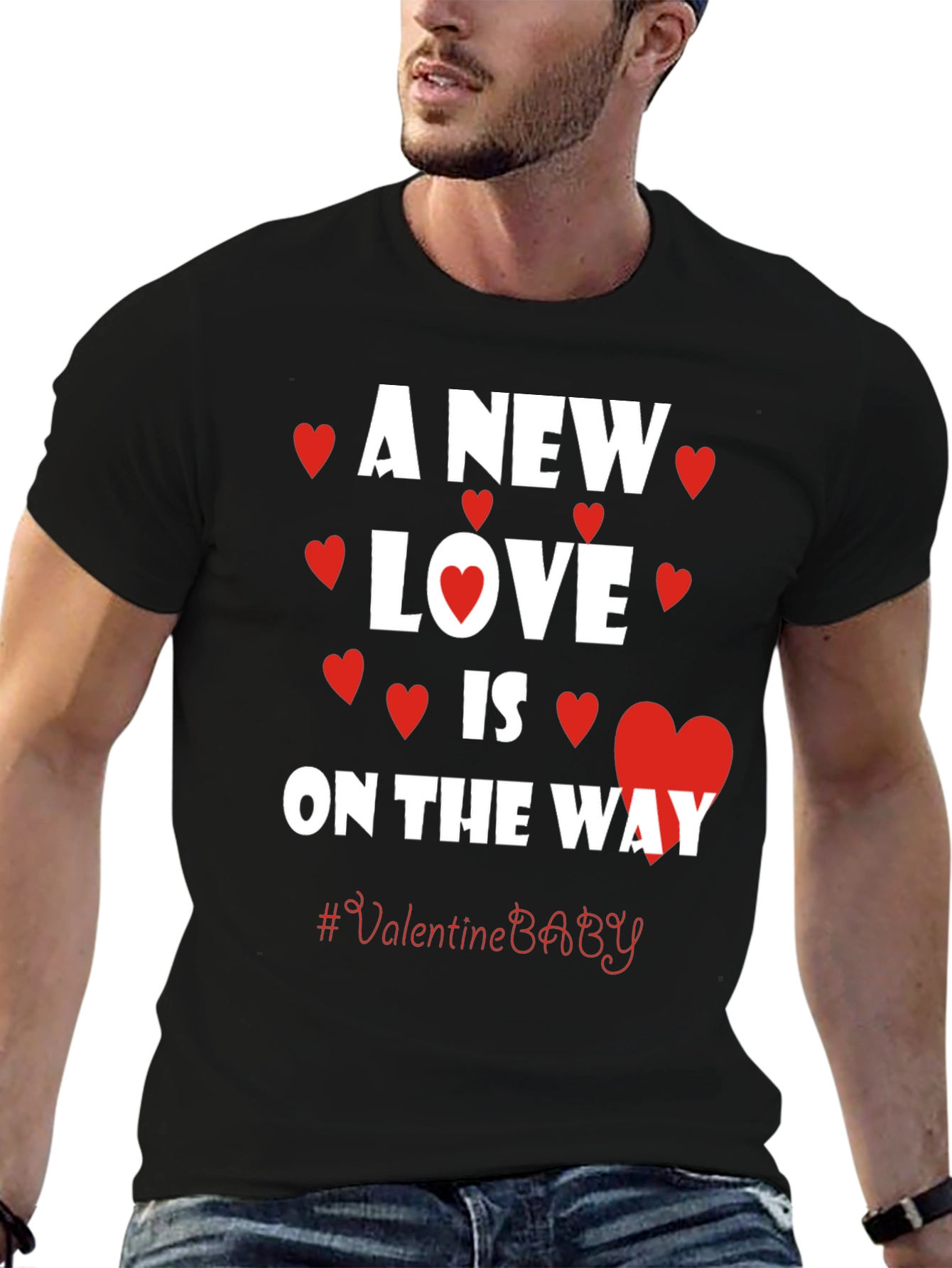 A New Love is on The Way Valentines Baby T-Shirt