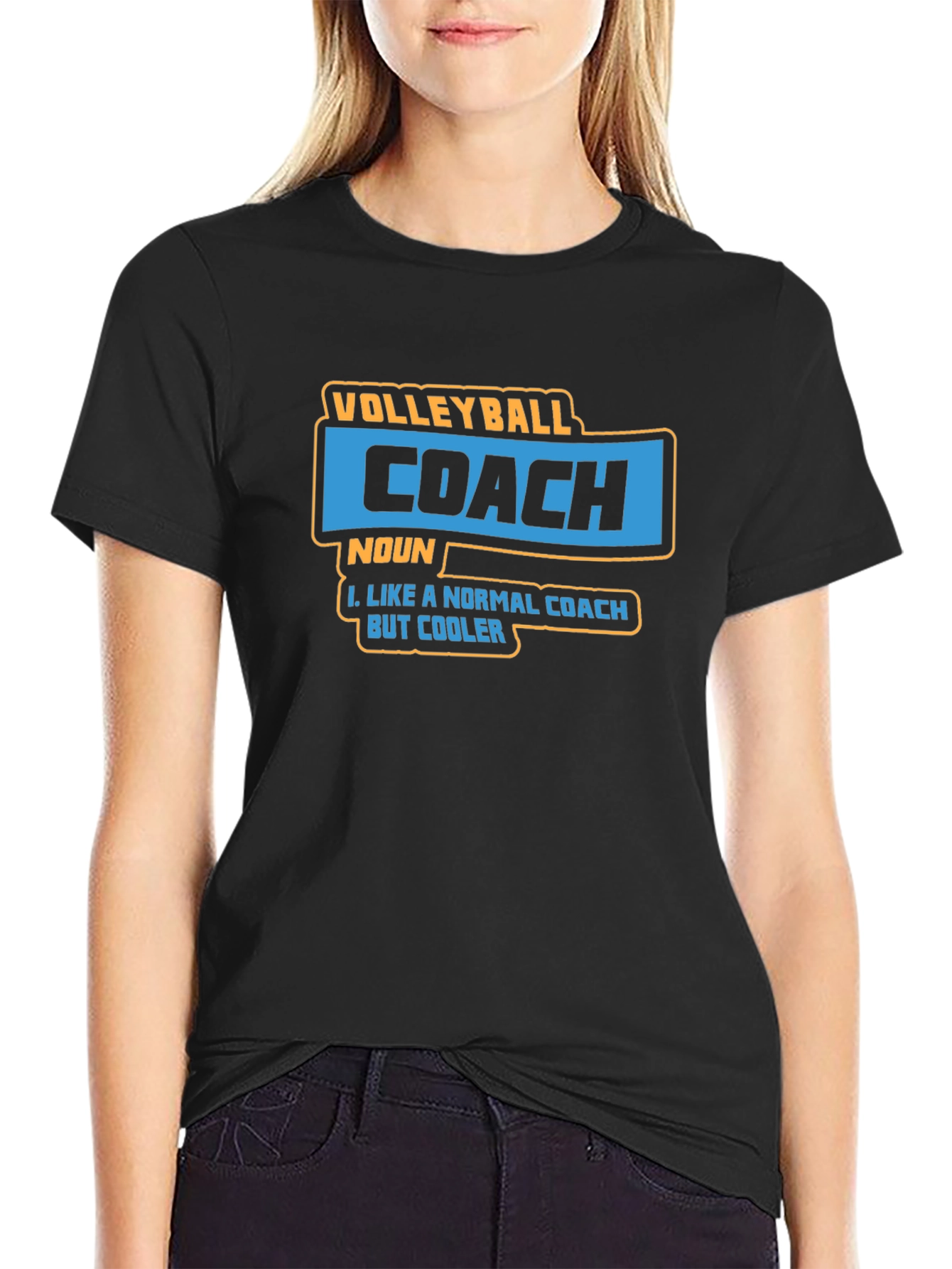 Volleyball Coach Funny Graphic T-Shirt