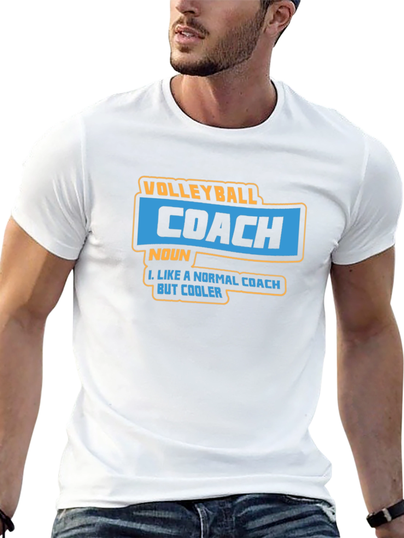 Volleyball Coach Funny Graphic T-Shirt
