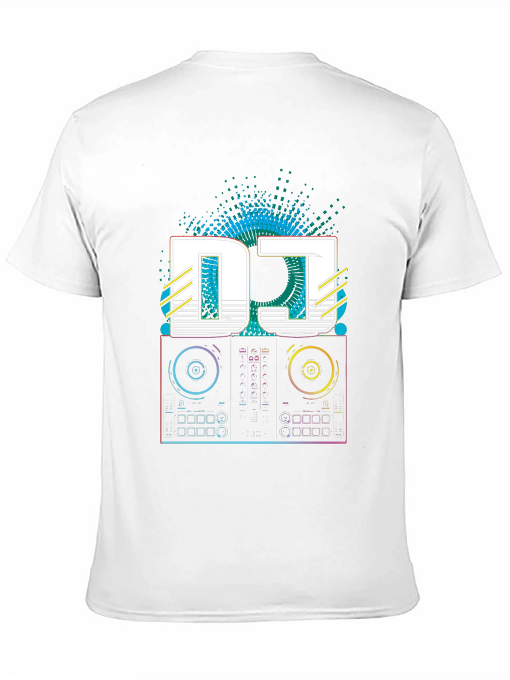 DJ Turntable Graphic Tee - Retro Style