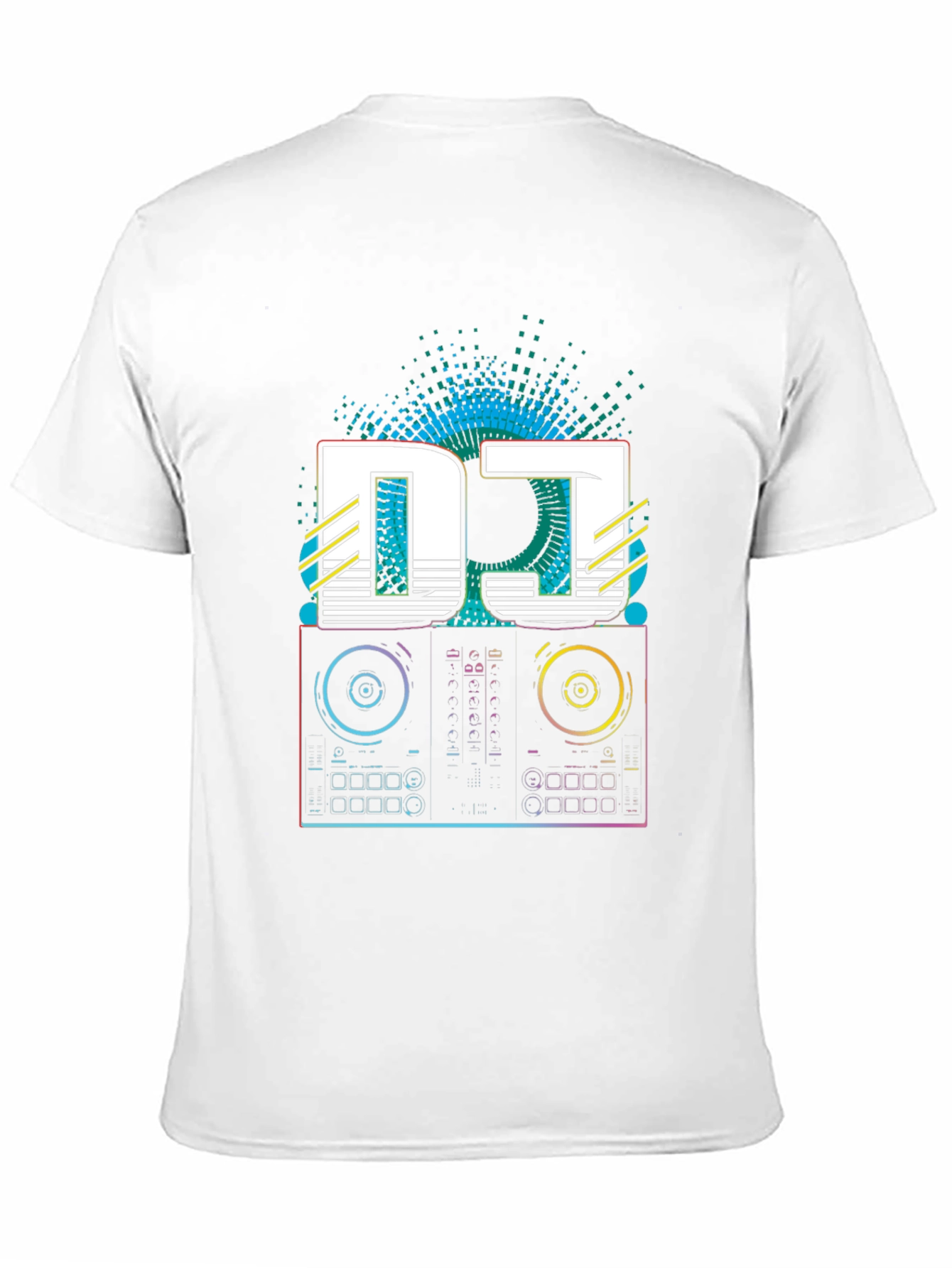 DJ Turntable Graphic Tee - Retro Style