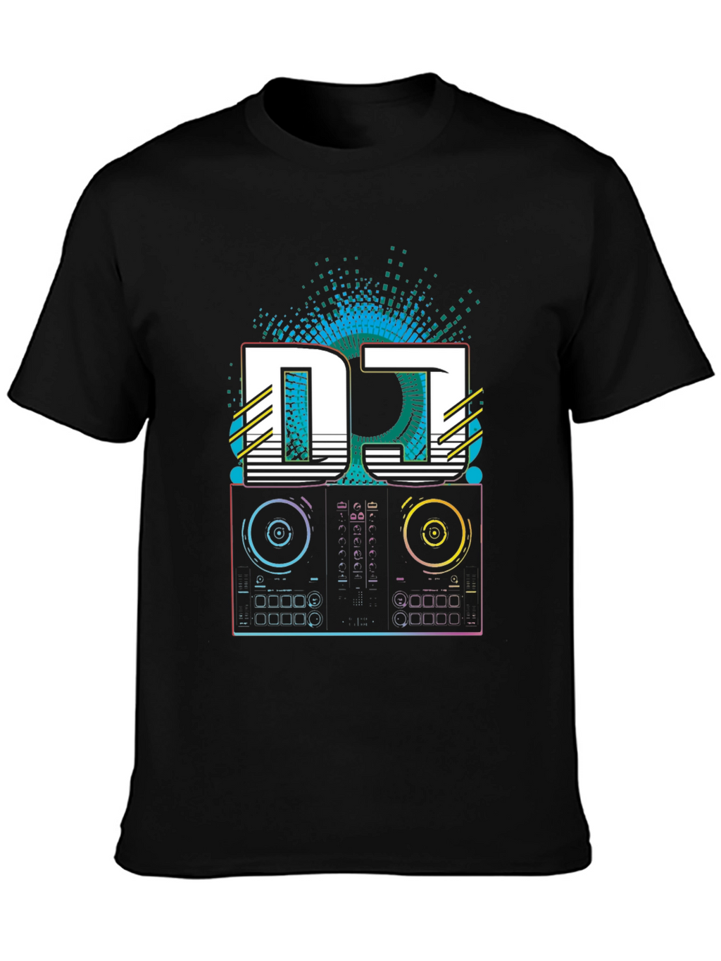 DJ Turntable Graphic Tee - Retro Style
