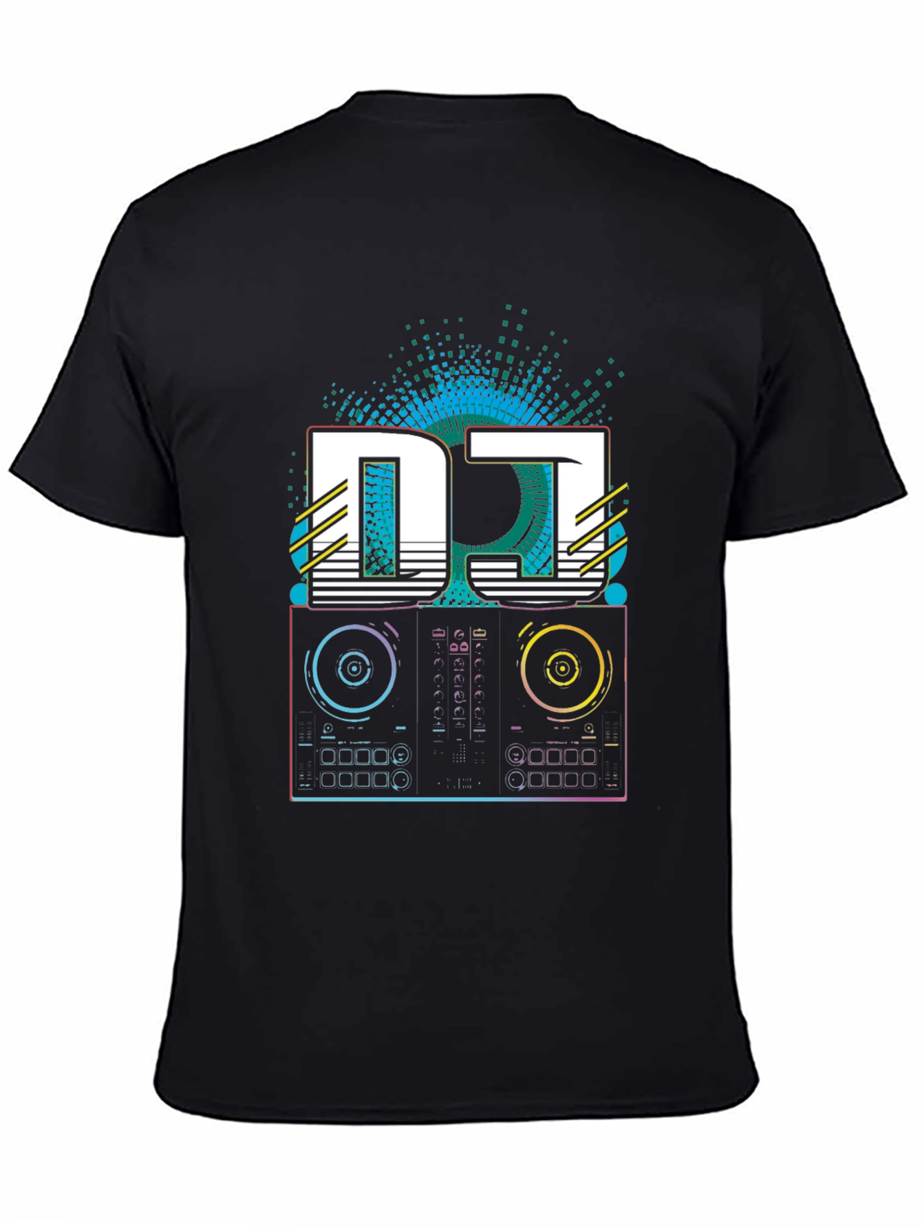 DJ Turntable Graphic Tee - Retro Style