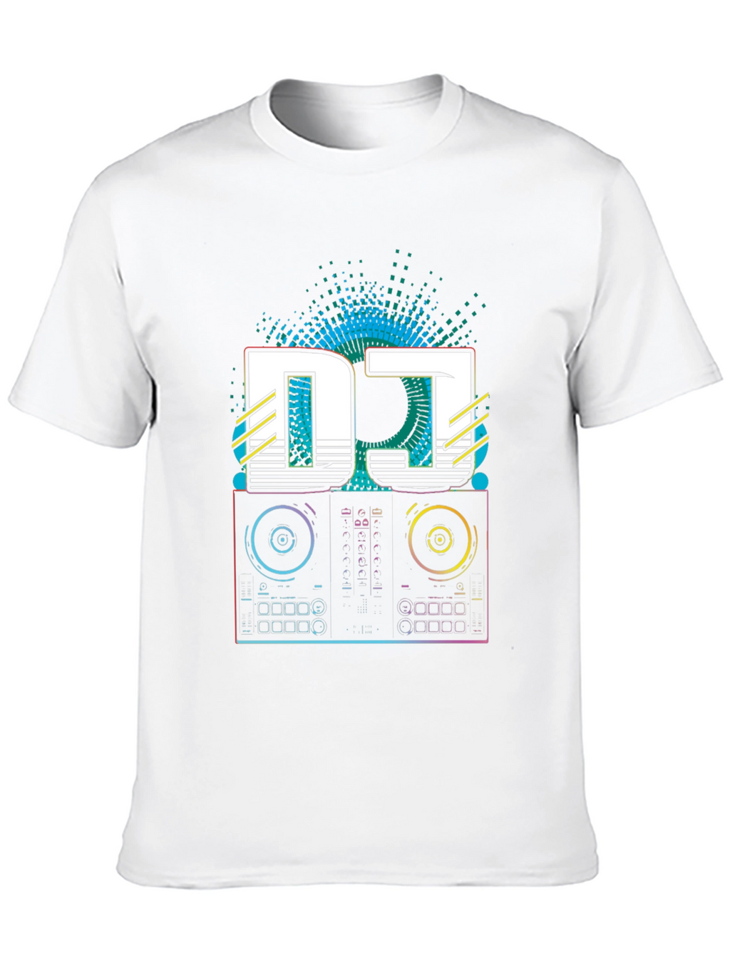DJ Turntable Graphic Tee - Retro Style