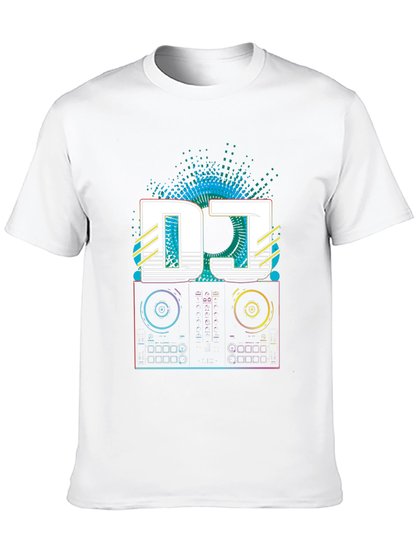 DJ Turntable Graphic Tee - Retro Style
