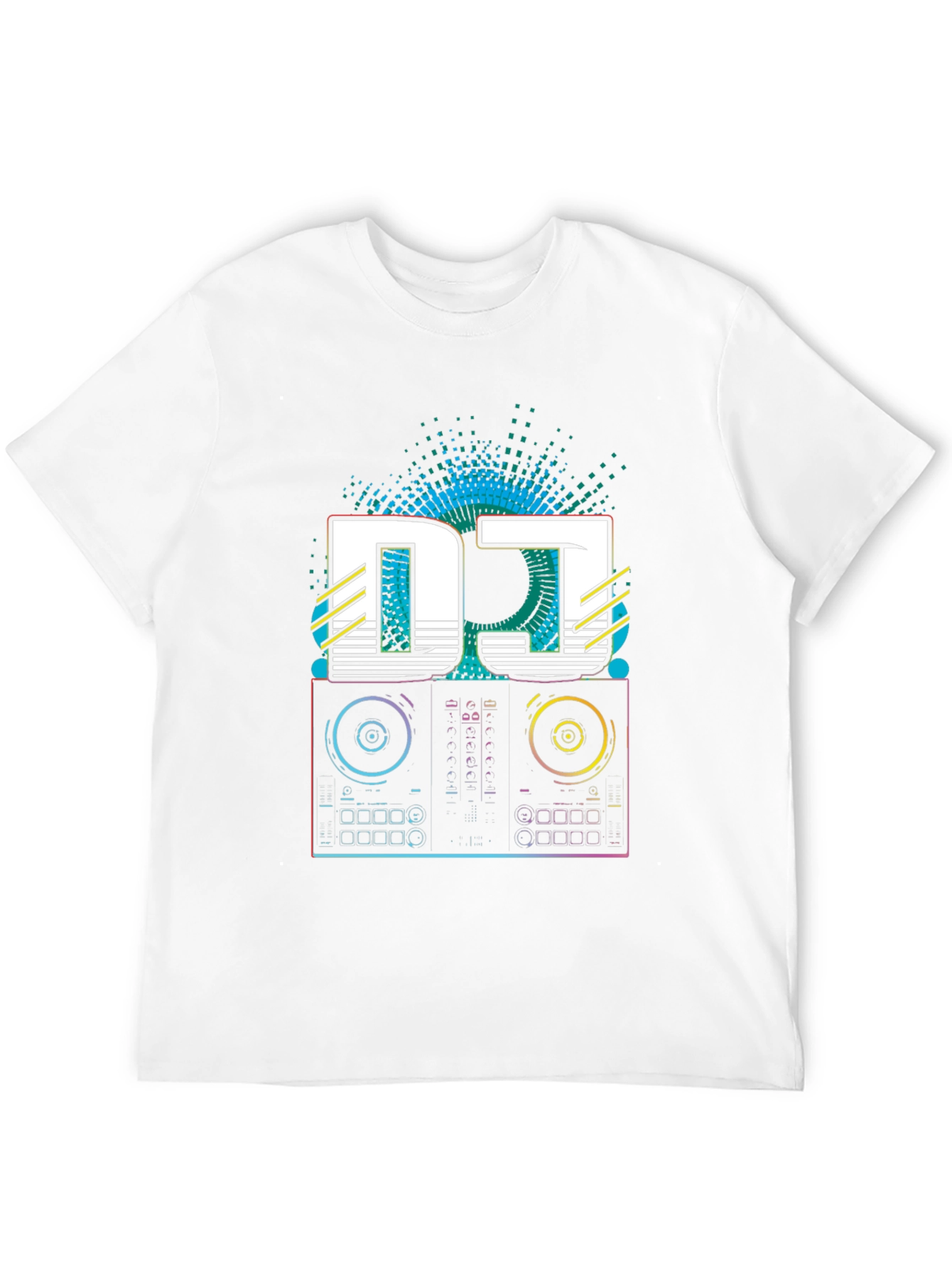 DJ Turntable Graphic Tee - Retro Style
