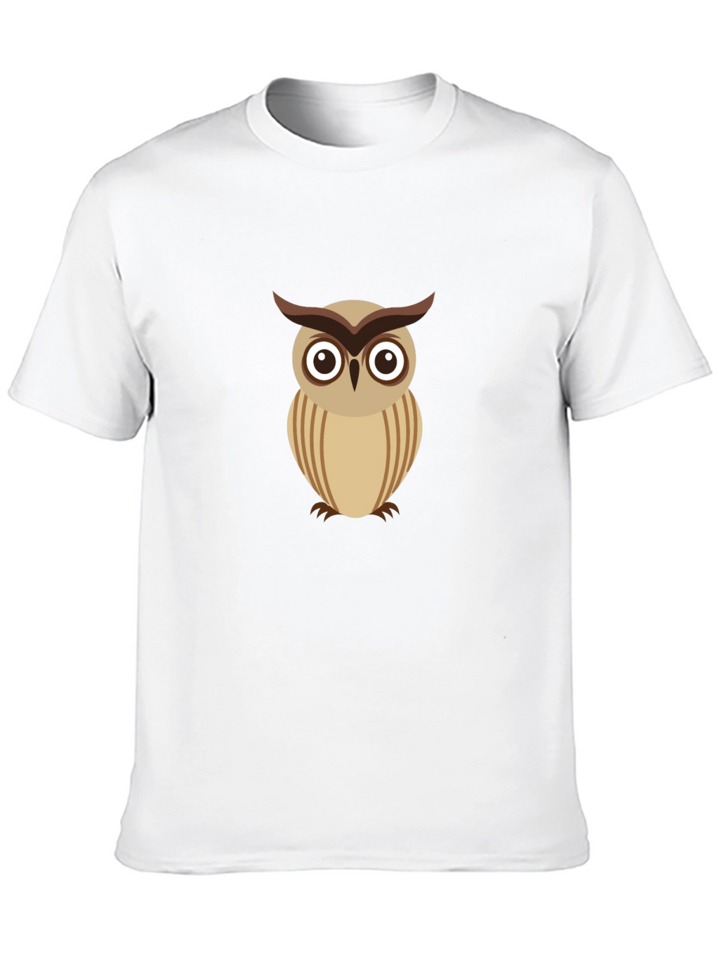Cool Owl Graphic Tee - Black Cotton Comfort