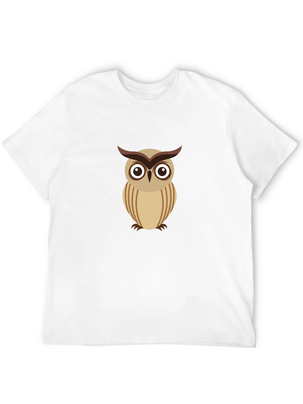 Cool Owl Graphic Tee - Black Cotton Comfort