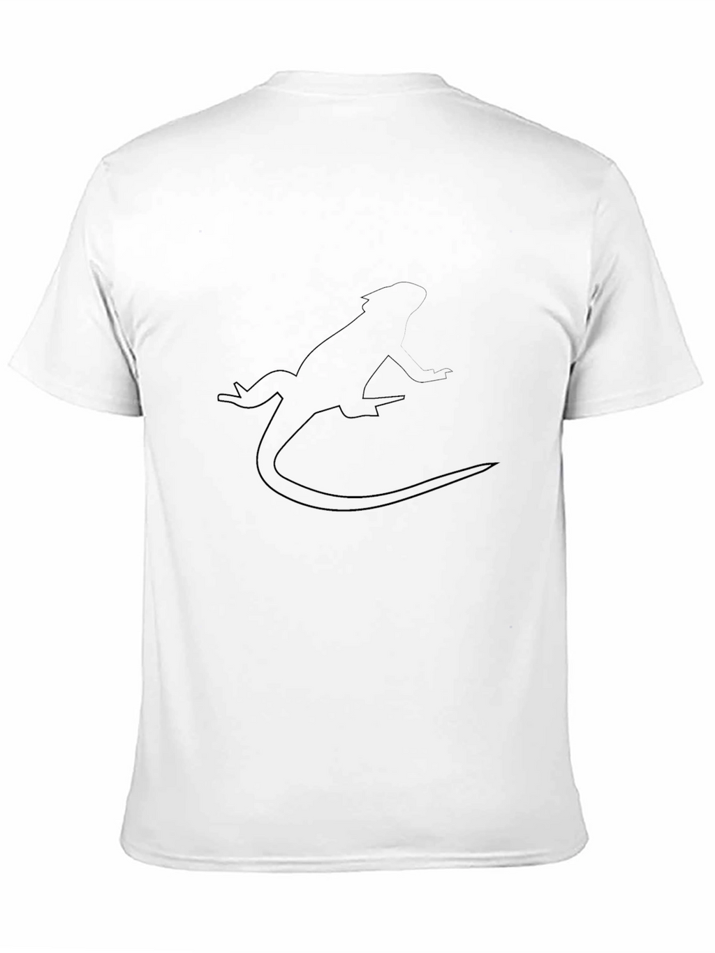 Black Lizard Outline Graphic Tee
