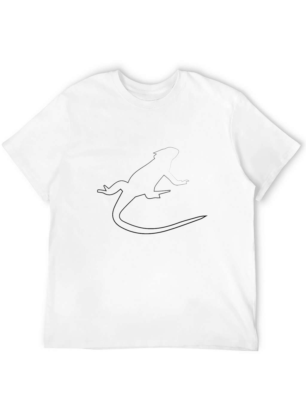 Black Lizard Outline Graphic Tee