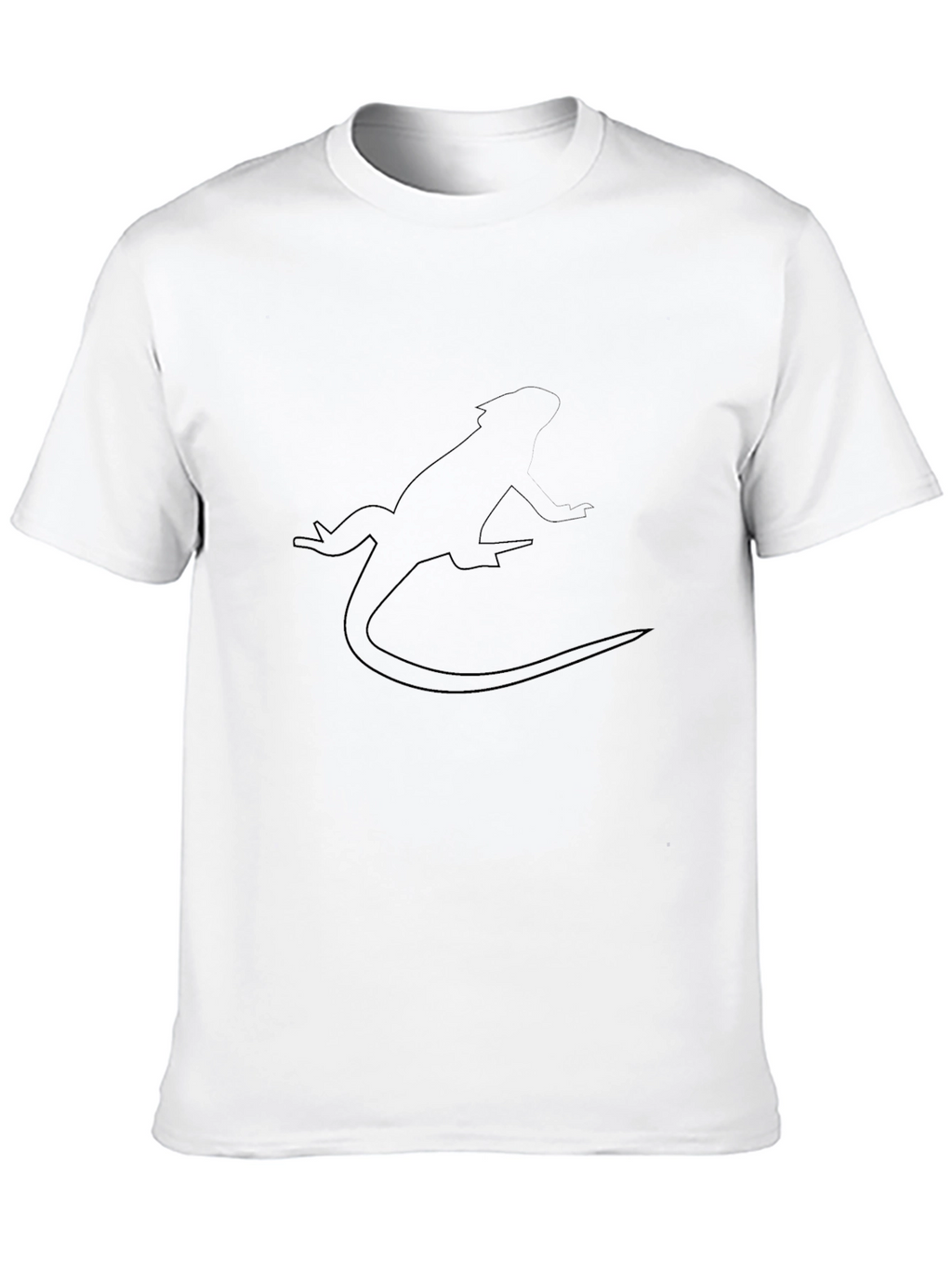 Black Lizard Outline Graphic Tee