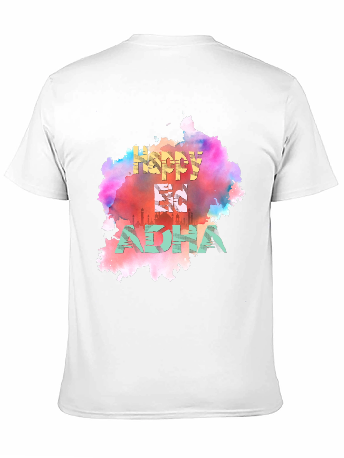 Happy Eid Adha T-Shirt - Colorful Graphic Tee