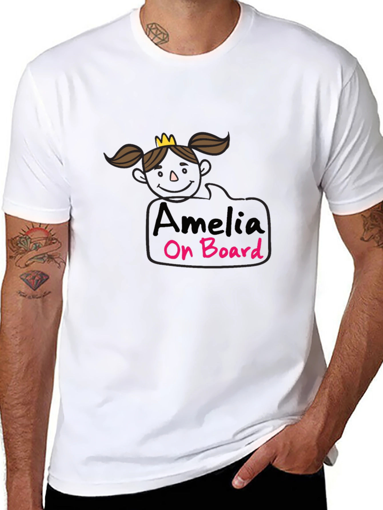 Amelia On Board Black T-Shirt
