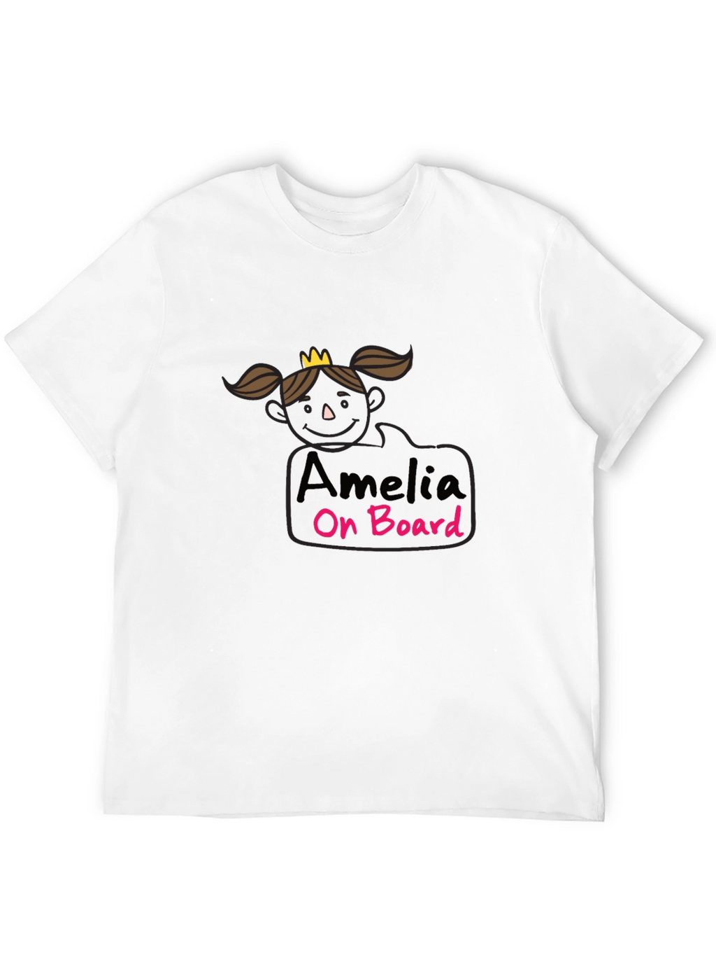 Amelia On Board Black T-Shirt