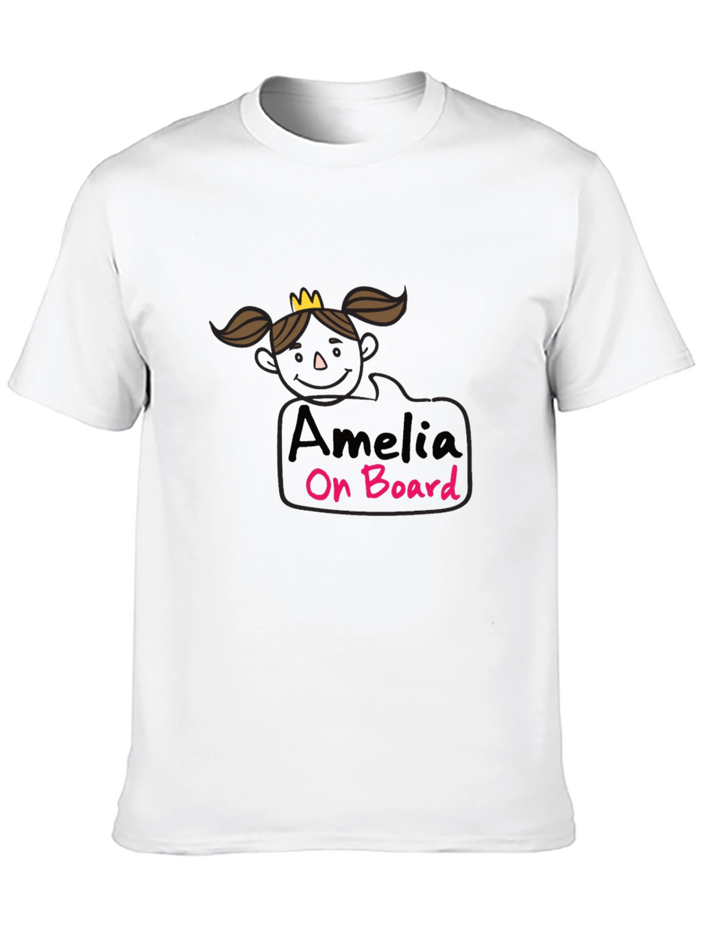 Amelia On Board Black T-Shirt