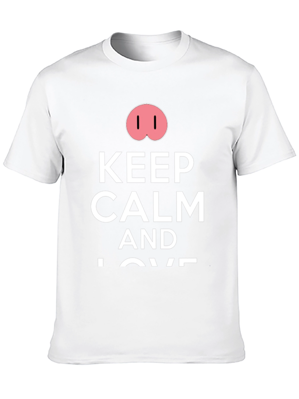 Keep Calm Pig Nose T-Shirt - Funny Casual Tee