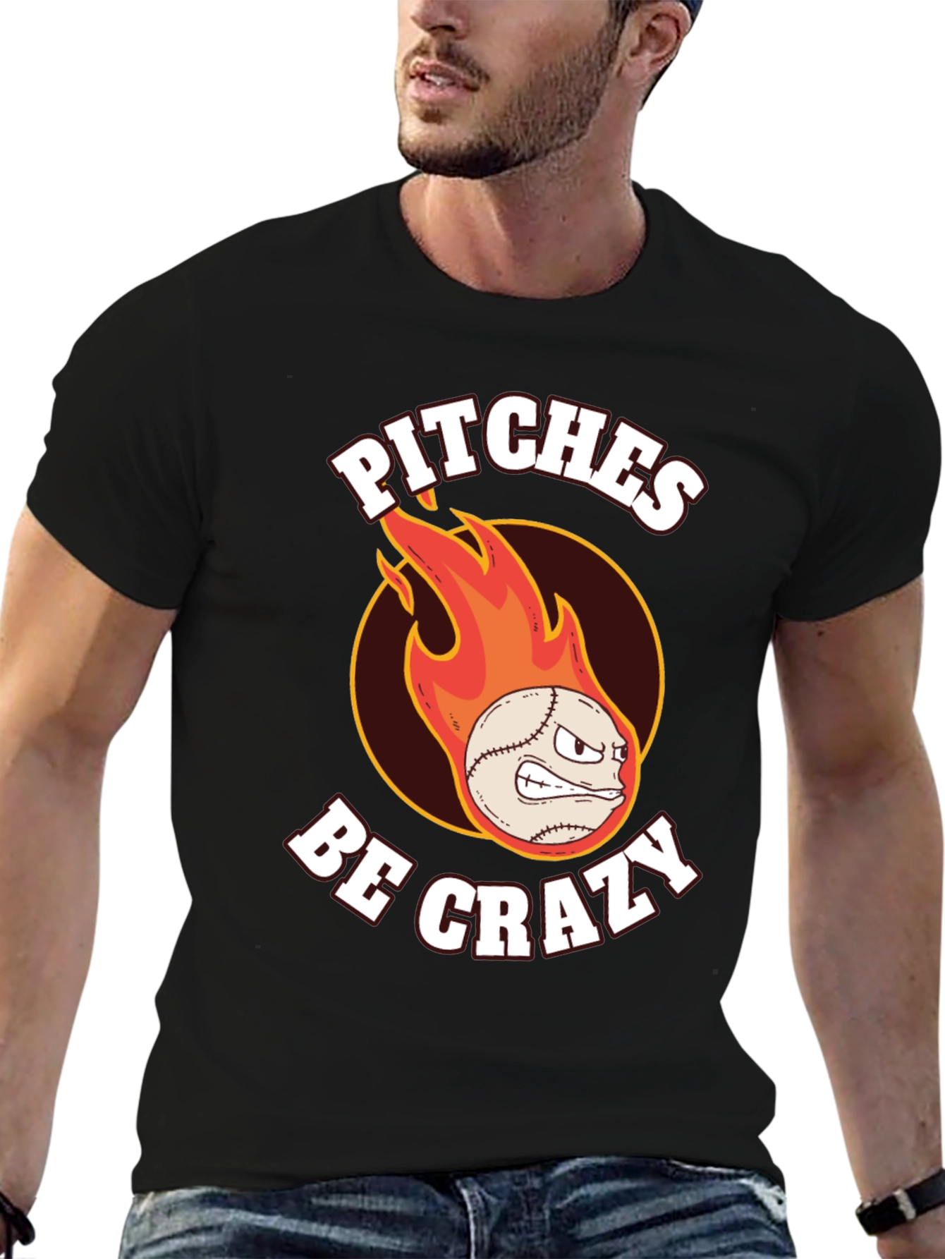 Crazy Pitches Baseball Graphic Tee