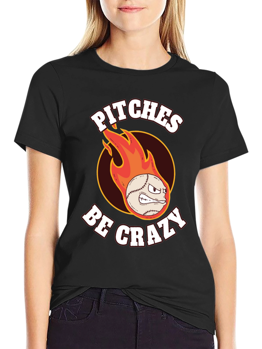 Crazy Pitches Baseball Graphic Tee