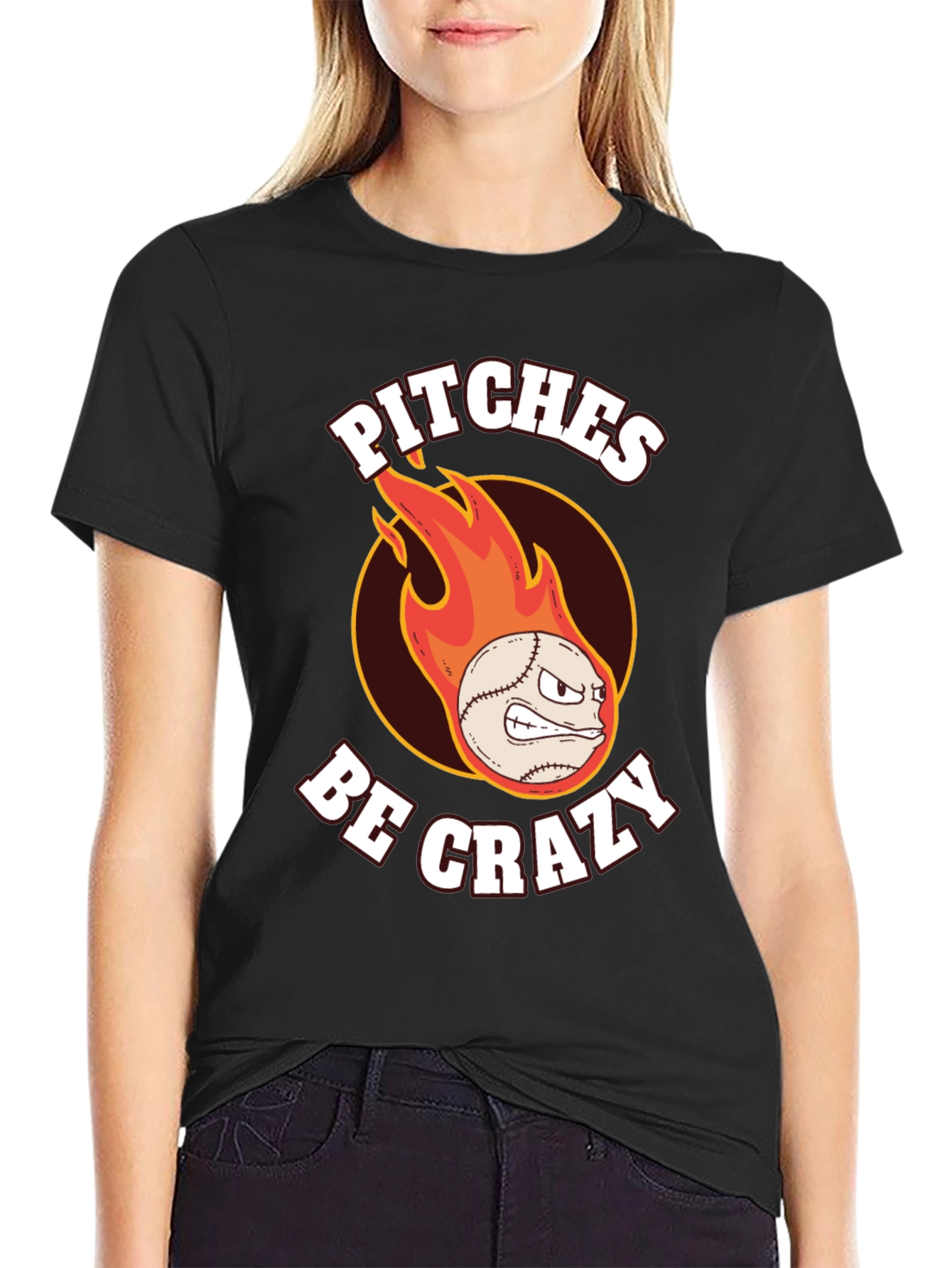 Crazy Pitches Baseball Graphic Tee