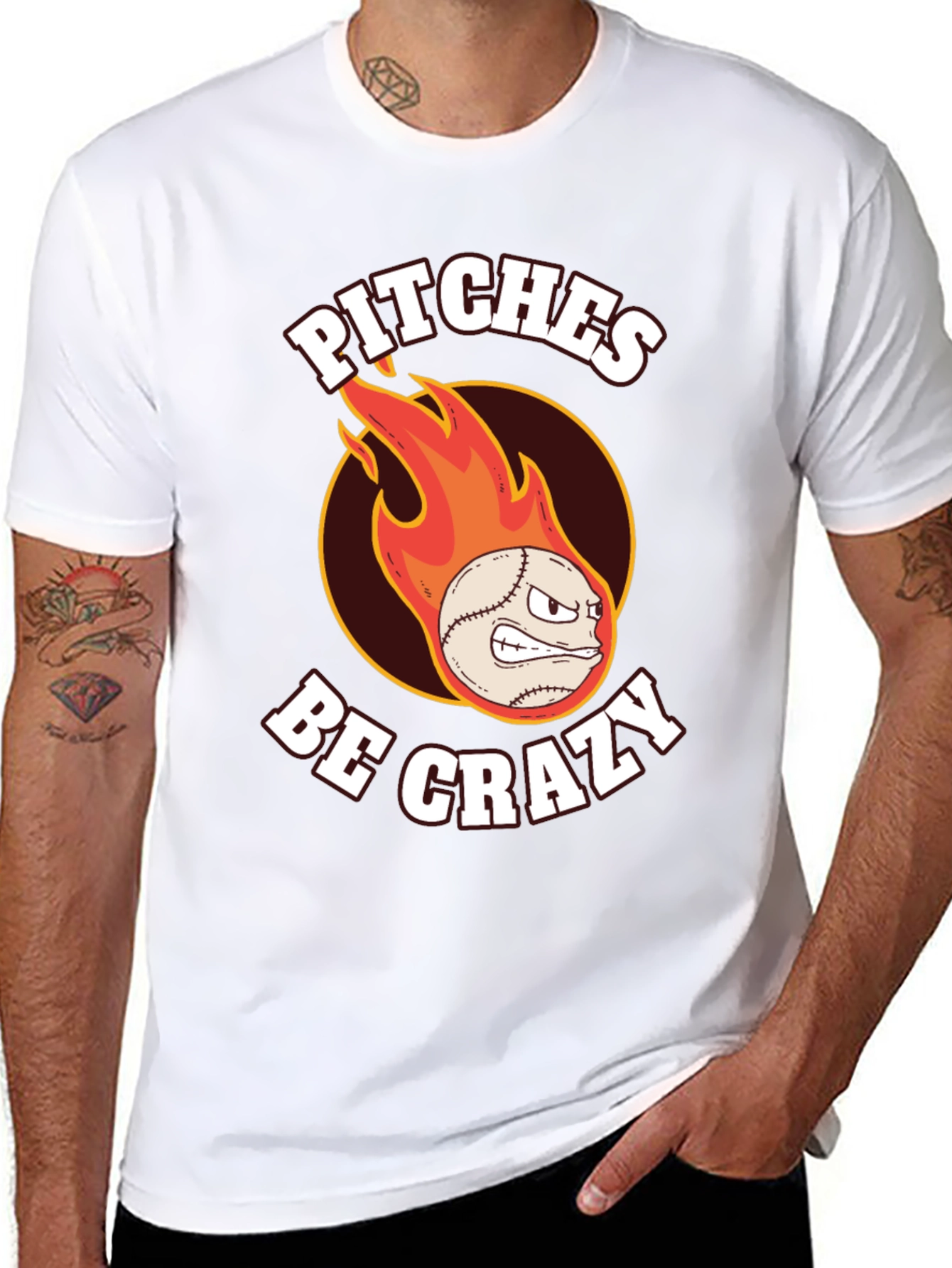 Crazy Pitches Baseball Graphic Tee