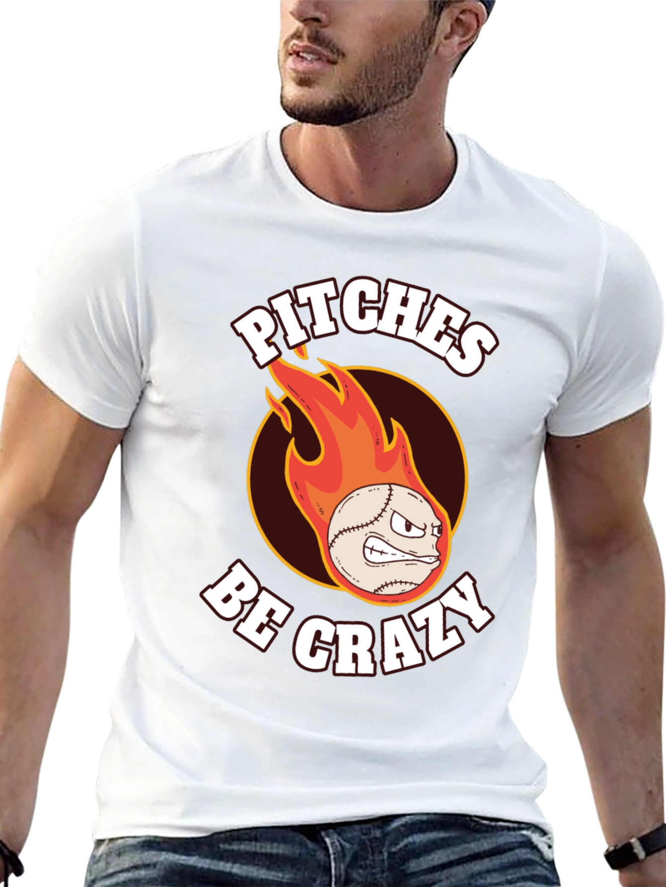 Crazy Pitches Baseball Graphic Tee