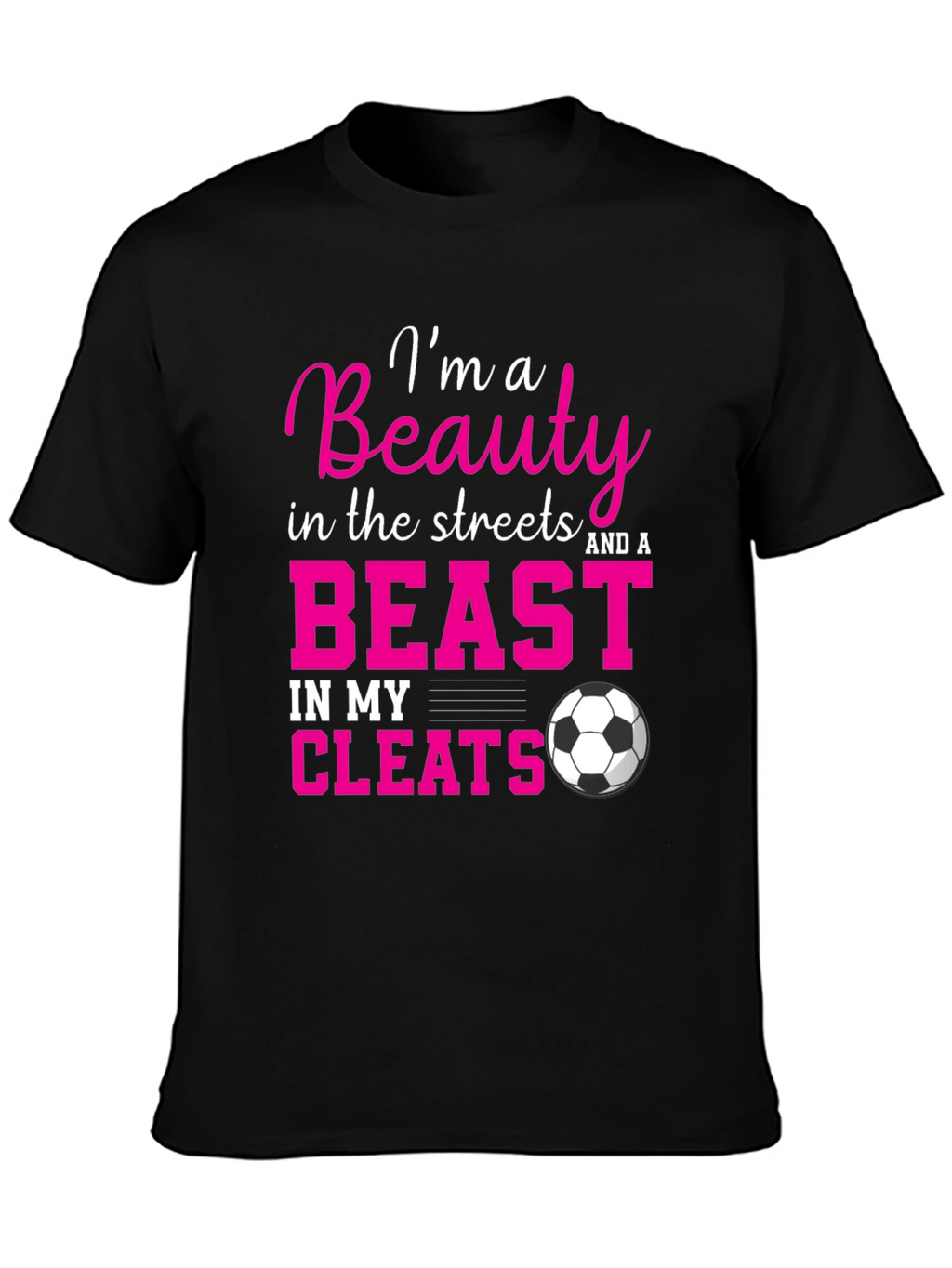 Beauty and a Beast Soccer Graphic T-Shirt