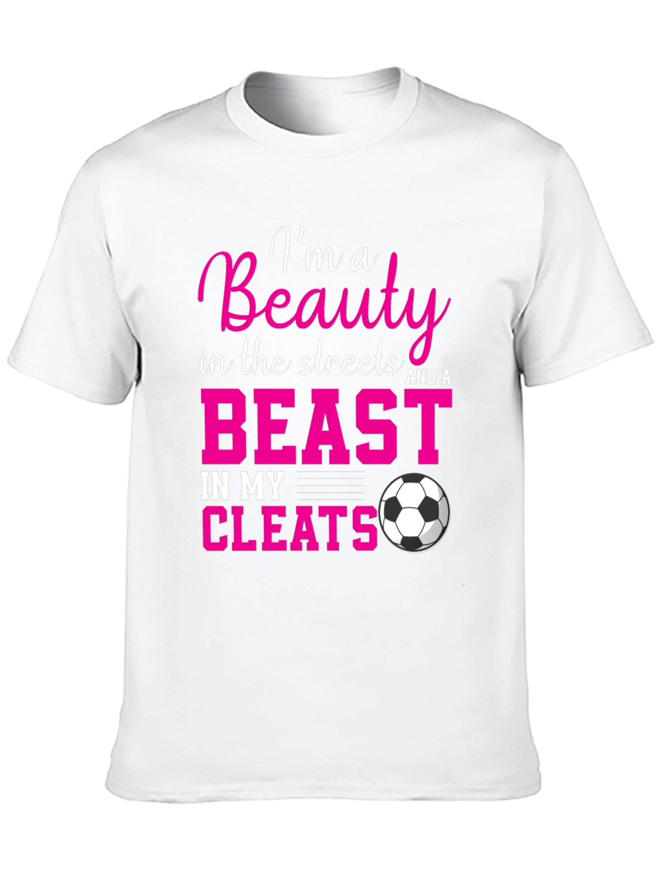 Beauty and a Beast Soccer Graphic T-Shirt
