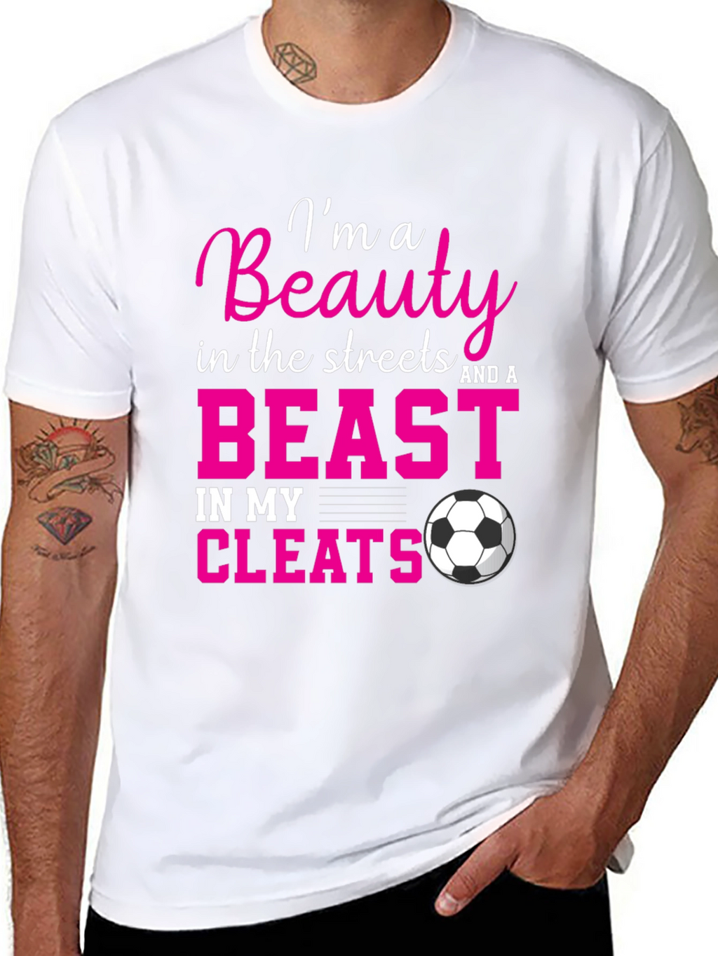 Beauty and a Beast Soccer Graphic T-Shirt
