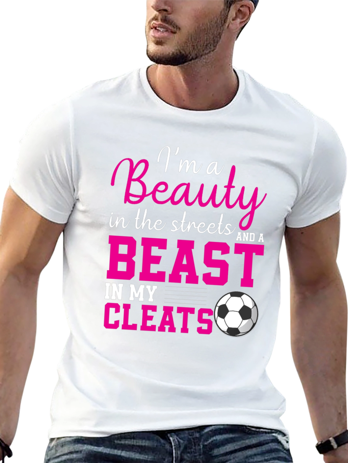 Beauty and a Beast Soccer Graphic T-Shirt