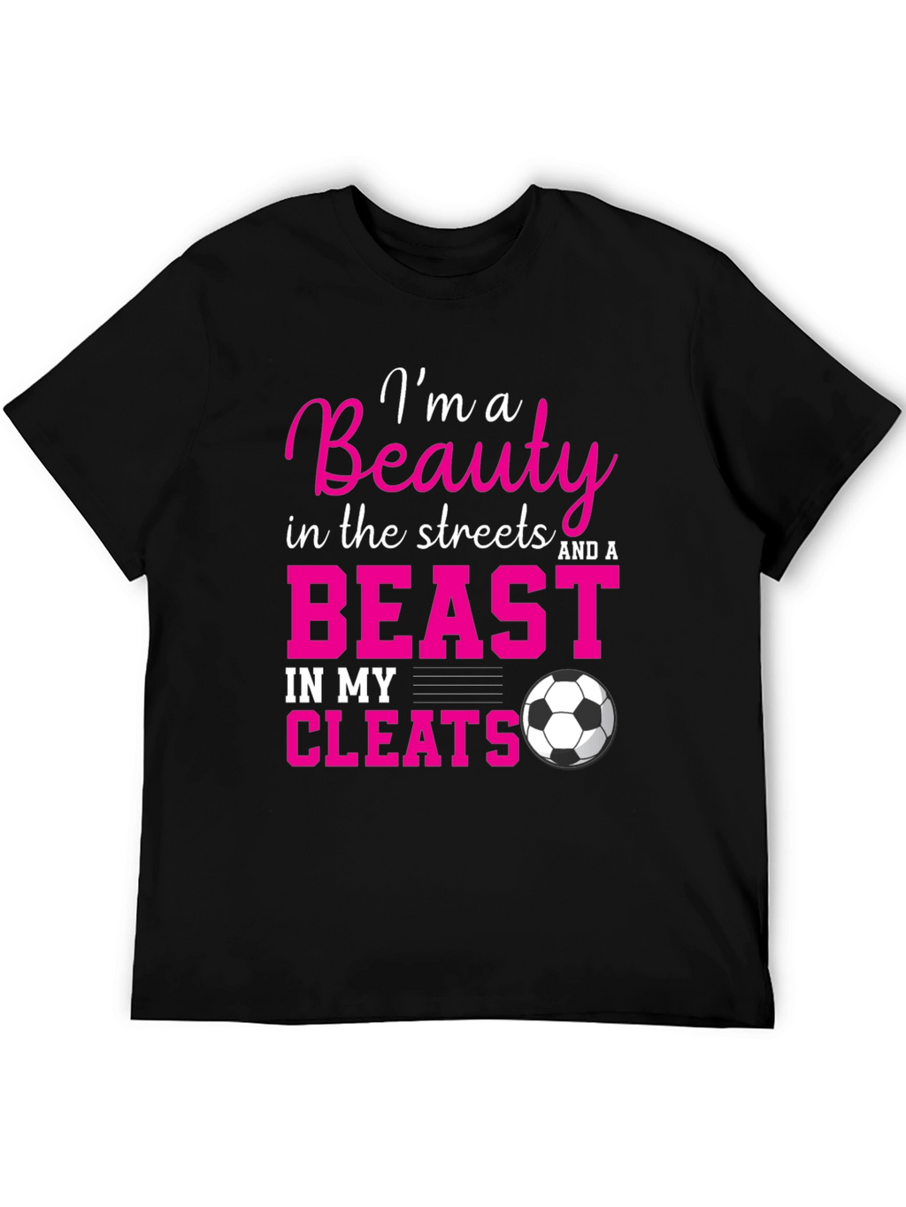 Beauty and a Beast Soccer Graphic T-Shirt