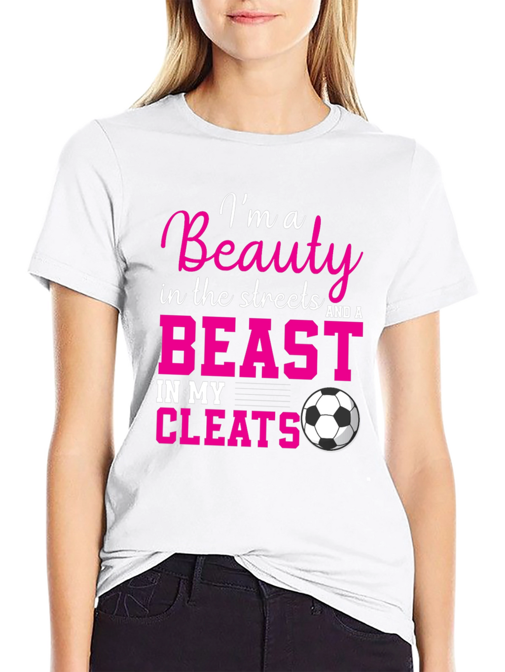 Beauty and a Beast Soccer Graphic T-Shirt