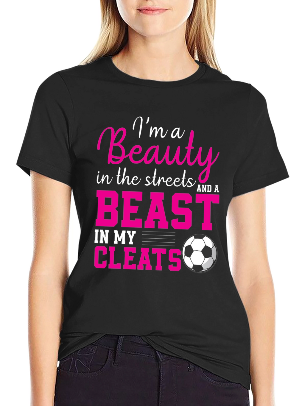 Beauty and a Beast Soccer Graphic T-Shirt