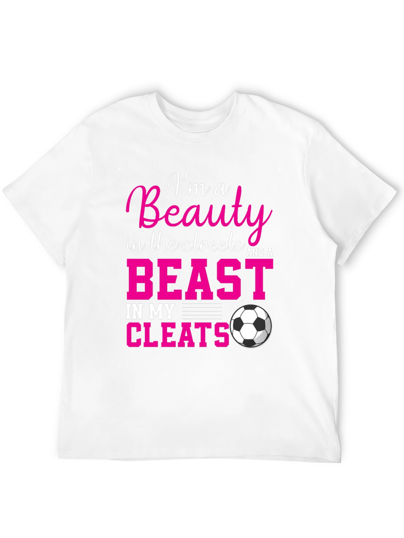Beauty and a Beast Soccer Graphic T-Shirt