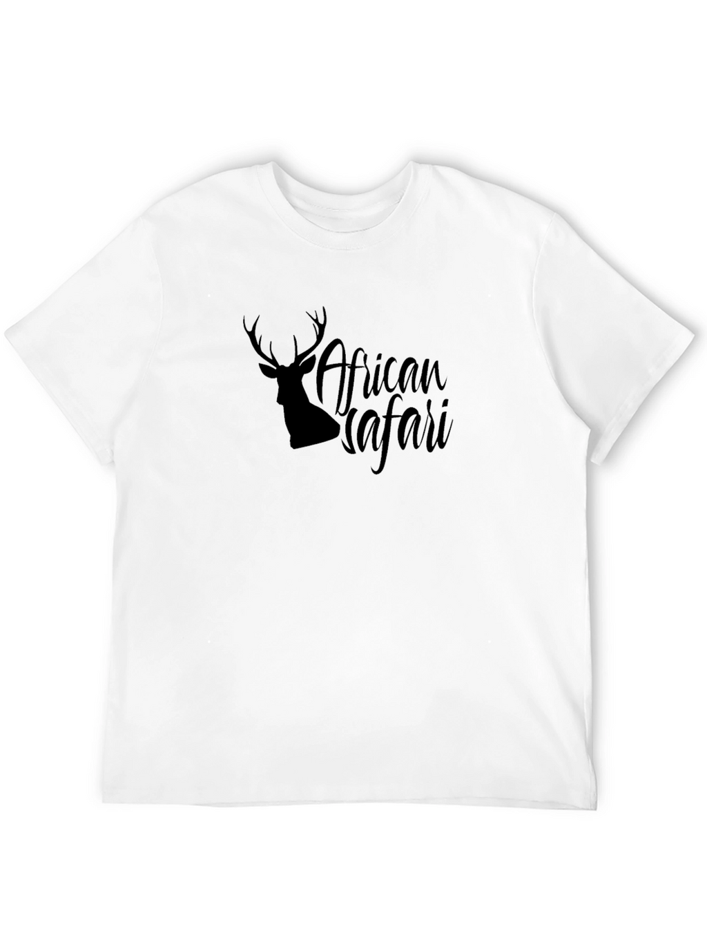 African Safari Deer Silhouette Graphic T-Shirt